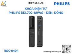 Khóa điện tử PHILIPS DDL702-8HWS - Đen, Đồng